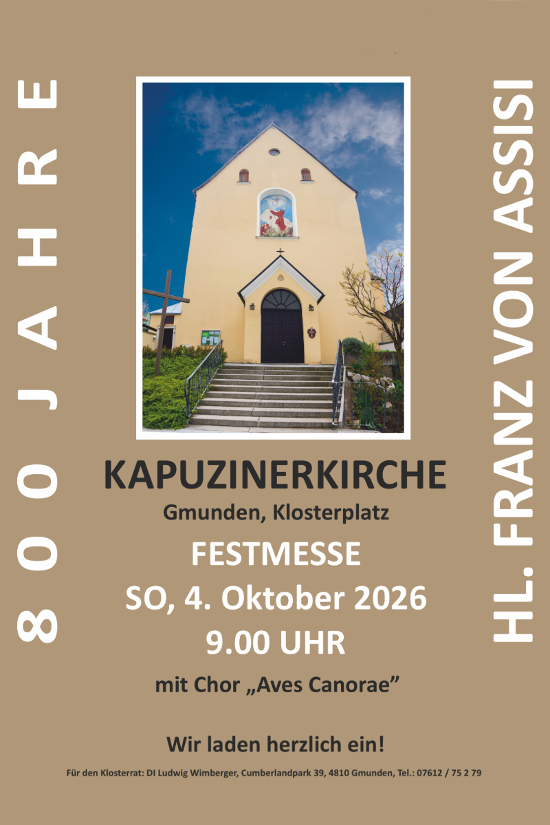 Plakat Franz v Assisi